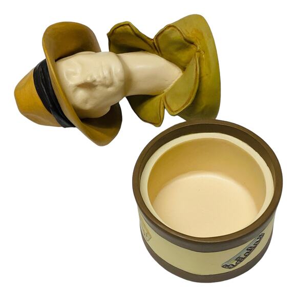 1999 Just the Right Style Fedora Hat Trinket Box 27402 by Raine MIB - Picture 3 of 12